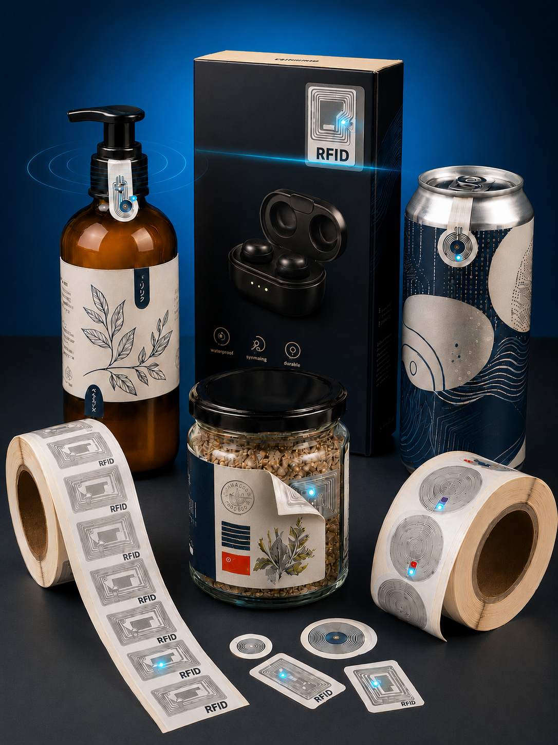 RFID smart label product packaging examples